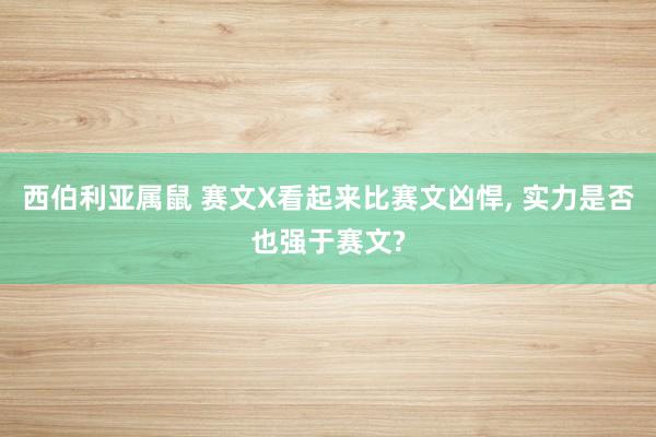 西伯利亚属鼠 赛文X看起来比赛文凶悍， 实力是否也强于赛文?